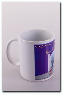 Krimi-Minnies Weihnachtstasse wei