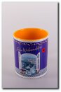 Krimi-Minnies Weihnachtstasse goldgelb