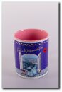 Krimi-Minnies Weihnachtstasse rosa